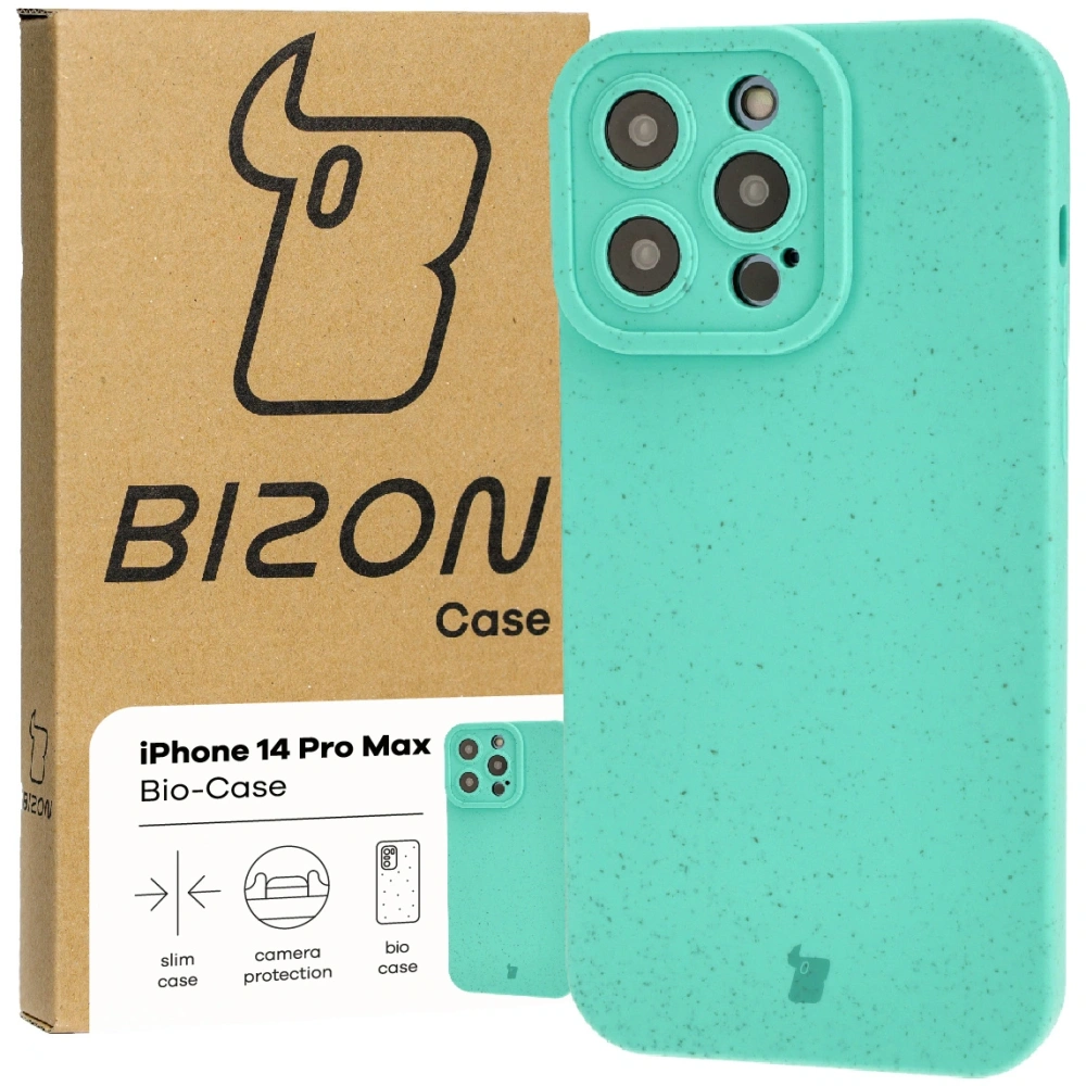 Ekologiczne etui Bizon Bio-Case do Apple iPhone 14 Pro Max zielone