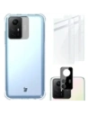 Bizon Case Clear Pack case + 2x screen glass + lens glass Xiaomi Redmi Note 12S clear