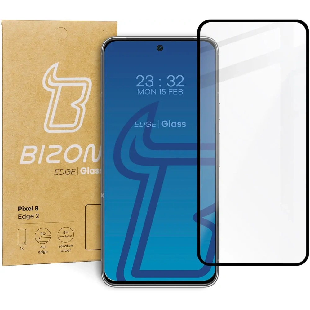 Szkło hartowane Bizon Glass Edge 2 do Pixel 8 czarne