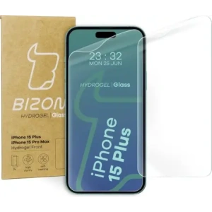 Kup Folia hydrożelowa na ekran Bizon Glass Hydrogel Front do Apple iPhone 15 Plus / 15 Pro Max [2 PACK] - BIZ3270 - {ean13} - Sklep Home Screen