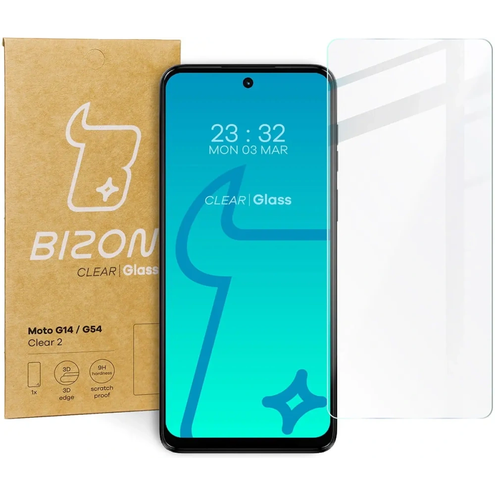 Szkło hartowane Bizon Glass Clear 2 do Motorola Moto G14 / G54 / G55