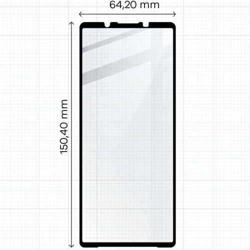Buy Bizon Glass Edge 2 Sony Xperia 5 V black - BIZ3277 - {ean13} - Home Screen Store Europe