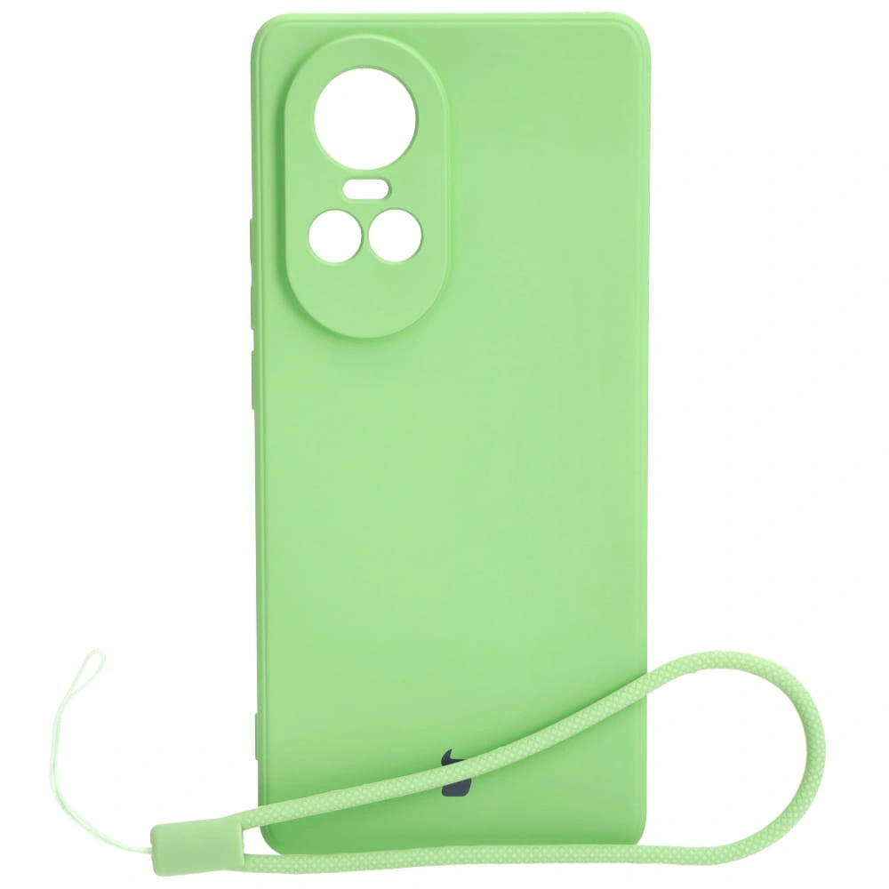 Etui Bizon Case Silicone Sq do Oppo Reno 10 5G jasnozielone