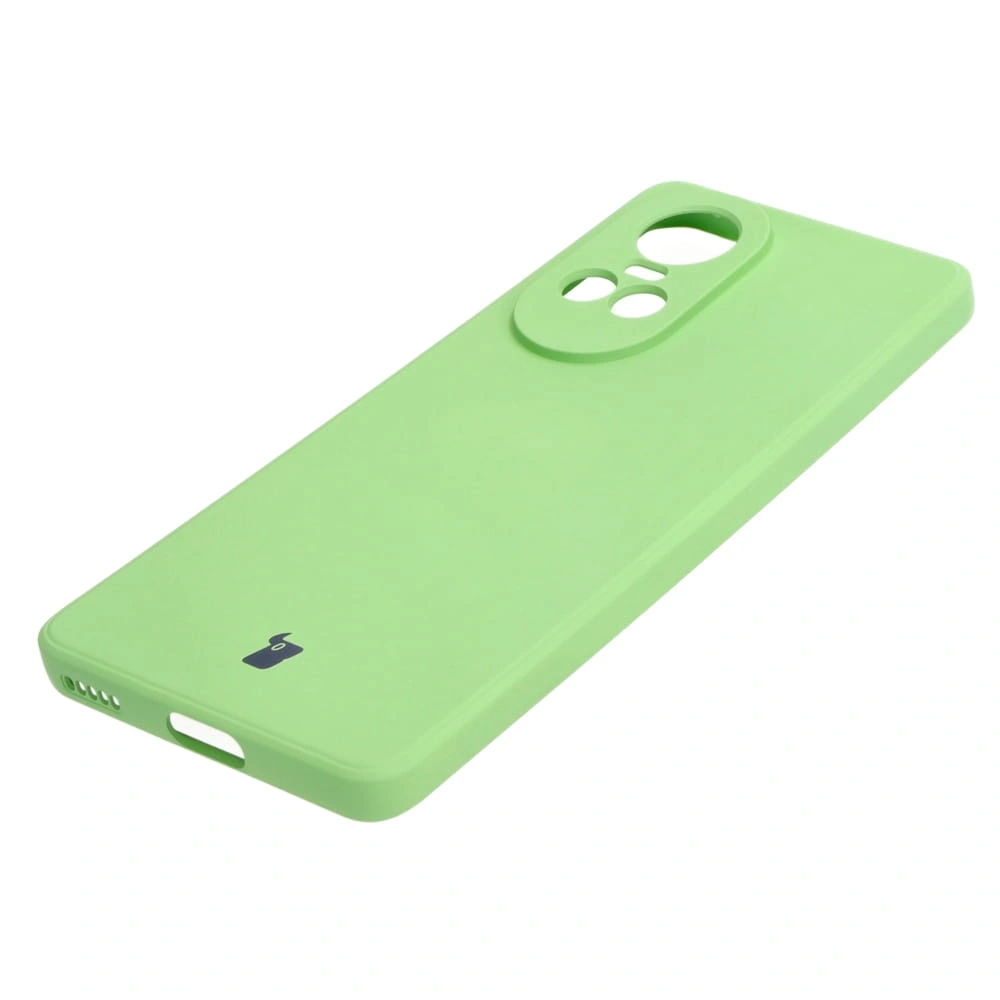 Etui Bizon Case Silicone Sq do Oppo Reno 10 5G jasnozielone