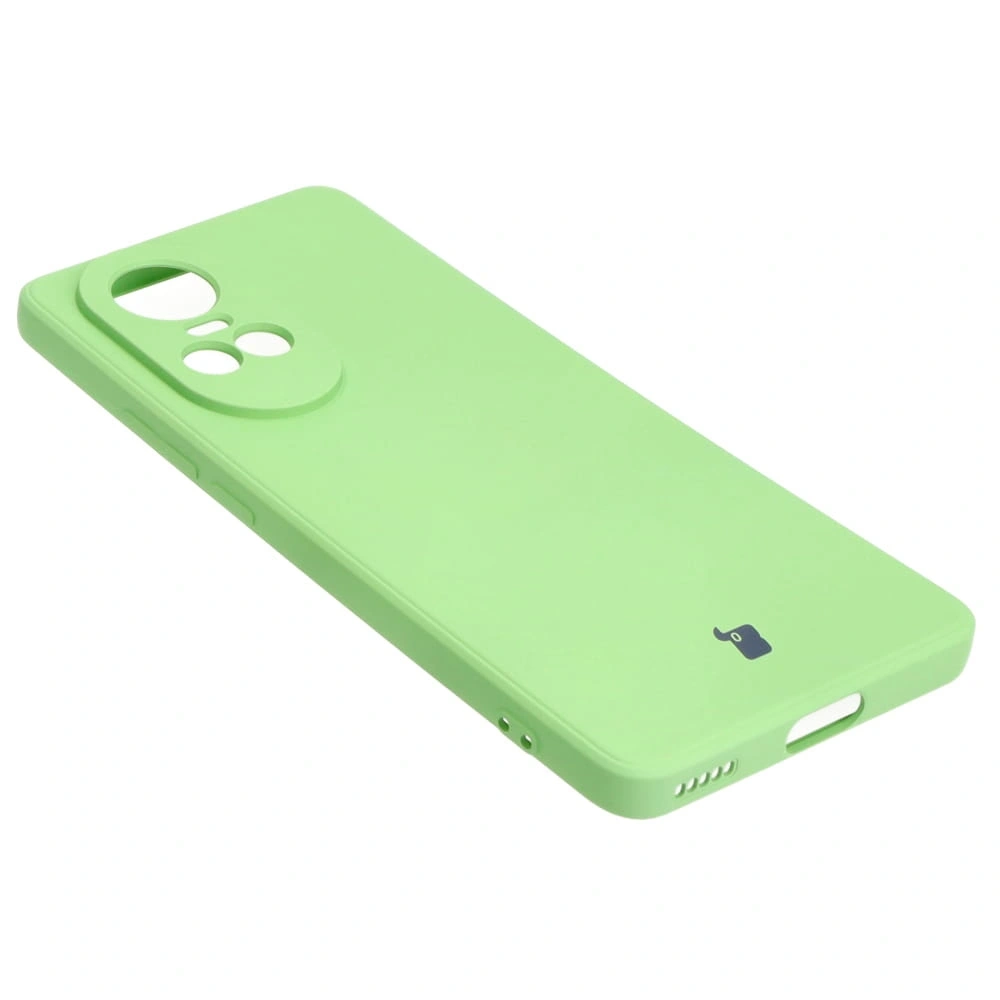 Etui Bizon Case Silicone Sq do Oppo Reno 10 5G jasnozielone