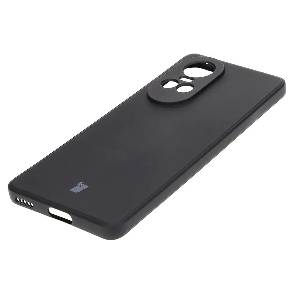 Etui Bizon Case Silicone Sq do Oppo Reno 10 5G czarne