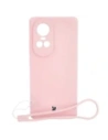 Carcasa din silicon Bizon pentru Oppo Reno 10 5G, roz deschis.