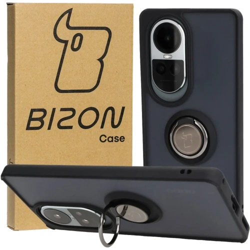 Kup Etui s úchopem na prst Bizon Case Hybrid Ring pro Oppo Reno10 / 10 Pro kouřové s černým rámečkem - BIZ3286 - {ean13} - Sklep Home Screen