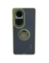 Buy Bizon Case Hybrid Ring Oppo Reno10 / 10 Pro smoky with a green frame - BIZ3287 - {ean13} - Home Screen Store Europe