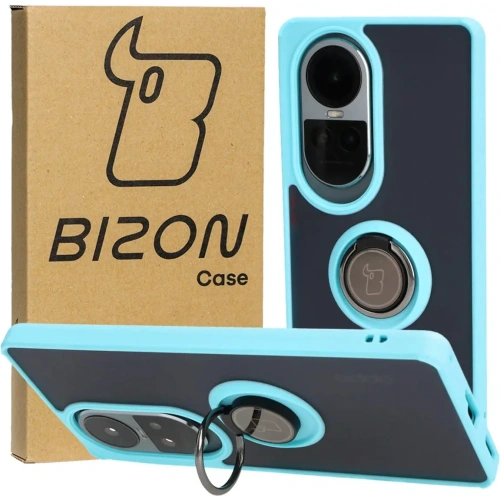 Kup Bizon Case Hybrid Ring Oppo Reno10 / 10 Pro fumuriu cu un cadru bleu deschis - BIZ3288 - {ean13} - Sklep Home Screen