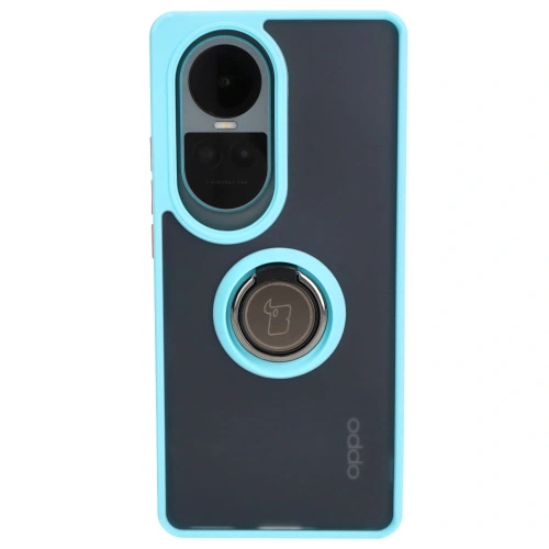 Kup Bizon Case Hybrid Ring Oppo Reno10 / 10 Pro fumuriu cu un cadru bleu deschis - BIZ3288 - {ean13} - Sklep Home Screen