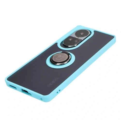 Kup Bizon Case Hybrid Ring Oppo Reno10 / 10 Pro fumuriu cu un cadru bleu deschis - BIZ3288 - {ean13} - Sklep Home Screen
