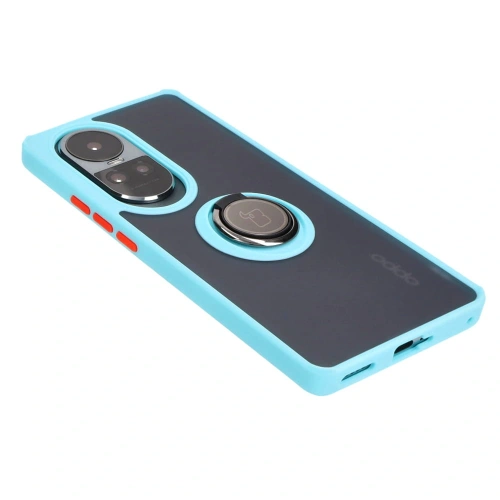 Kup Bizon Case Hybrid Ring Oppo Reno10 / 10 Pro fumuriu cu un cadru bleu deschis - BIZ3288 - {ean13} - Sklep Home Screen