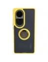 Buy Bizon Case Hybrid Ring Oppo Reno10 / 10 Pro smoky with a yellow frame - BIZ3289 - {ean13} - Home Screen Store Europe