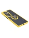 Buy Bizon Case Hybrid Ring Oppo Reno10 / 10 Pro smoky with a yellow frame - BIZ3289 - {ean13} - Home Screen Store Europe