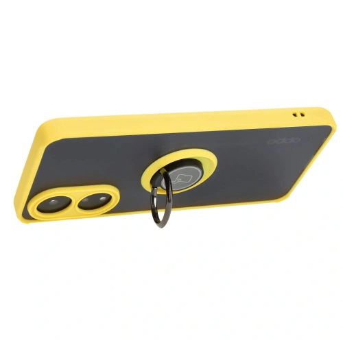 Buy Bizon Case Hybrid Ring Oppo A78 4G smoky with a yellow frame - BIZ3295 - {ean13} - Home Screen Store Europe