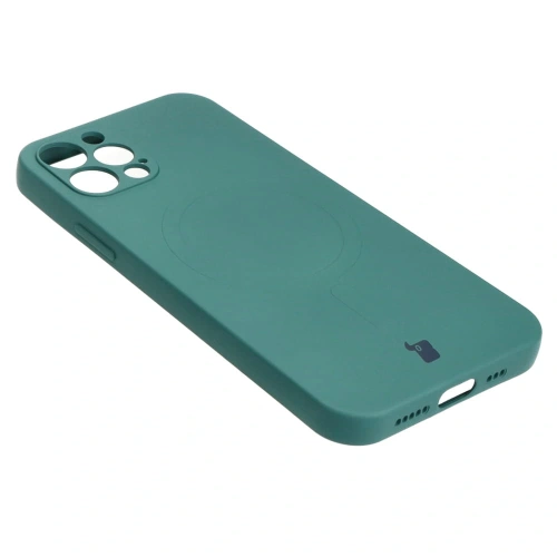 Kup Bizon Case Silikon Magnetic Apple iPhone 12 Pro dunkelgrün - BIZ3296 - {ean13} - Sklep Home Screen
