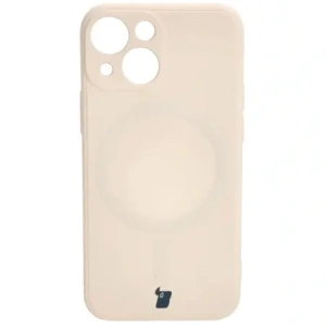 Kup Bizon Case Silicone MagSafe Sq Apple iPhone 13 Mini beige - BIZ3297 - {ean13} - Sklep Home Screen