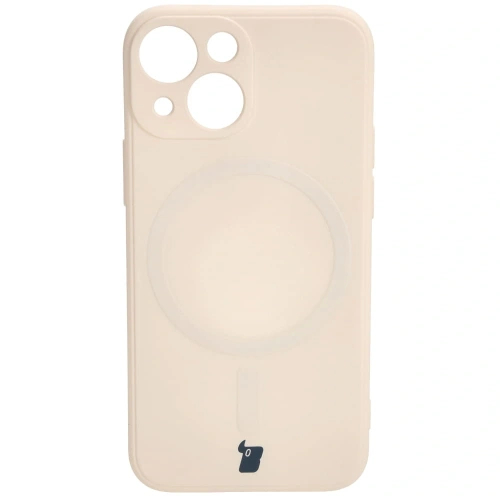 Kup Bizon Case Silicone MagSafe Sq Apple iPhone 13 Mini beige - BIZ3297 - {ean13} - Sklep Home Screen