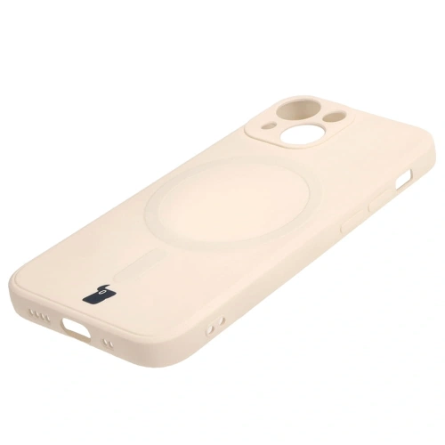Kup Bizon Case Silicone MagSafe Sq Apple iPhone 13 Mini beige - BIZ3297 - {ean13} - Sklep Home Screen