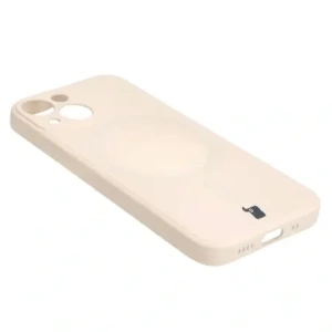 Kup Bizon Case Silicone MagSafe Sq Apple iPhone 13 Mini beige - BIZ3297 - {ean13} - Sklep Home Screen