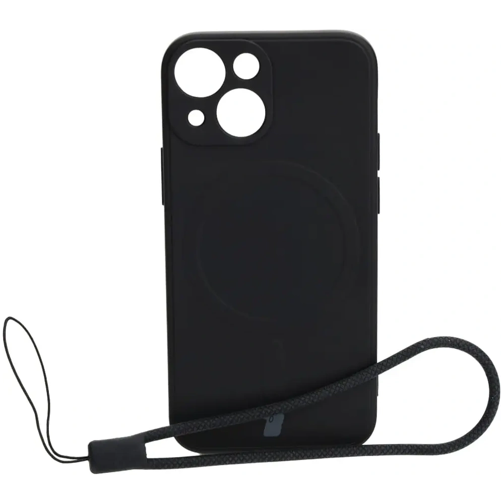 Etui Bizon Case Silicone MagSafe Sq do Apple iPhone 13 Mini czarne