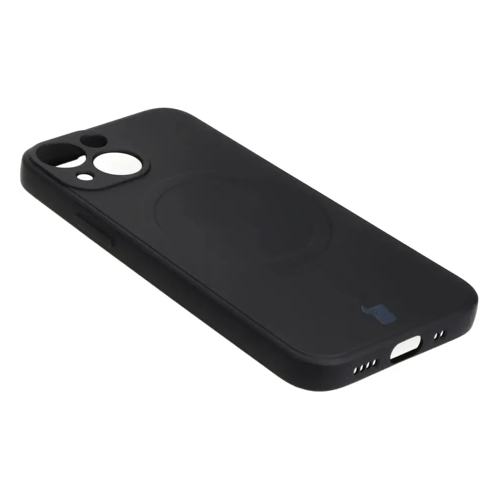 Etui Bizon Case Silicone MagSafe Sq do Apple iPhone 13 Mini czarne