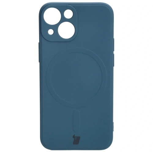 Kup Etui Bizon Case Silicone MagSafe Sq do Apple iPhone 13 Mini navy modré - BIZ3299 - {ean13} - Sklep Home Screen