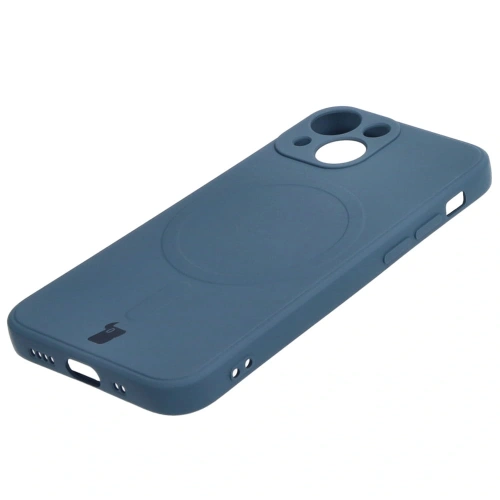 Kup Etui Bizon Case Silicone MagSafe Sq do Apple iPhone 13 Mini navy modré - BIZ3299 - {ean13} - Sklep Home Screen