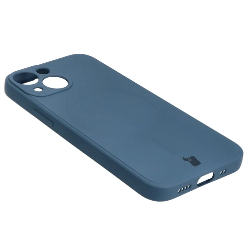 Kup Etui Bizon Case Silicone MagSafe Sq do Apple iPhone 13 Mini navy modré - BIZ3299 - {ean13} - Sklep Home Screen