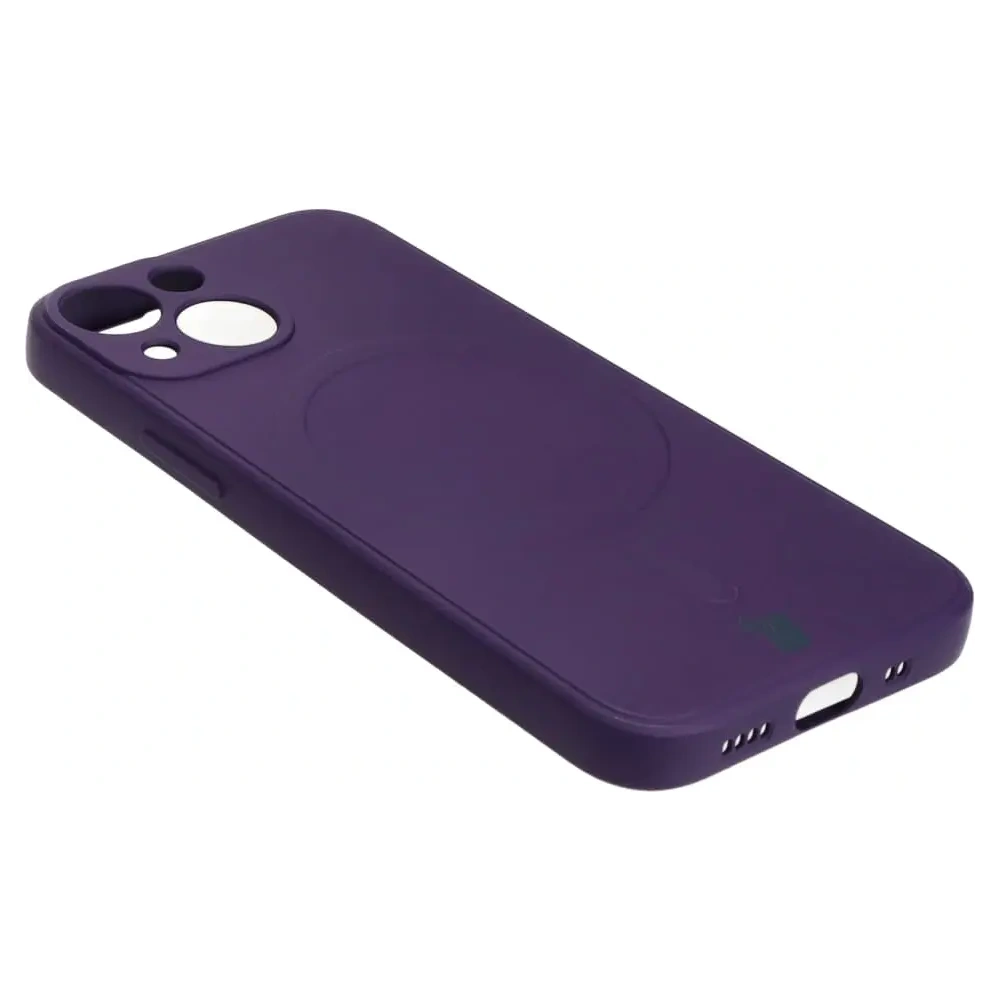 Etui Bizon Case Silicone MagSafe Sq do Apple iPhone 13 Mini śliwkowe