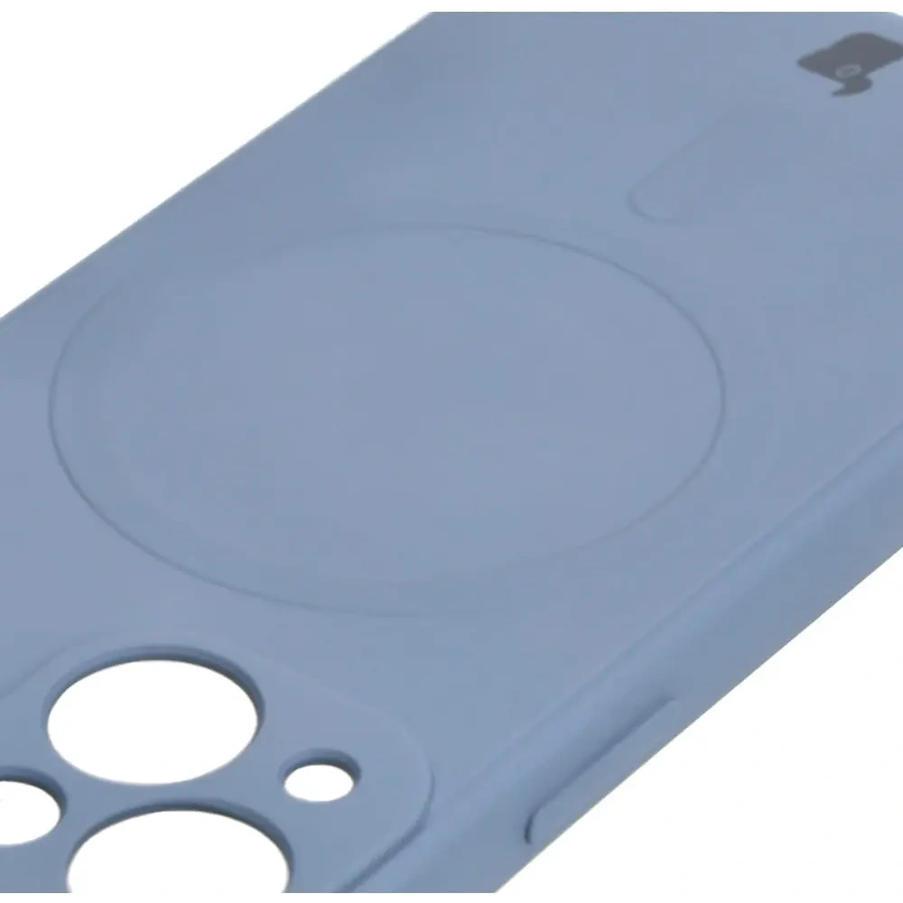 Etui Bizon Case Silicone MagSafe Sq do Apple iPhone 13 Mini szare