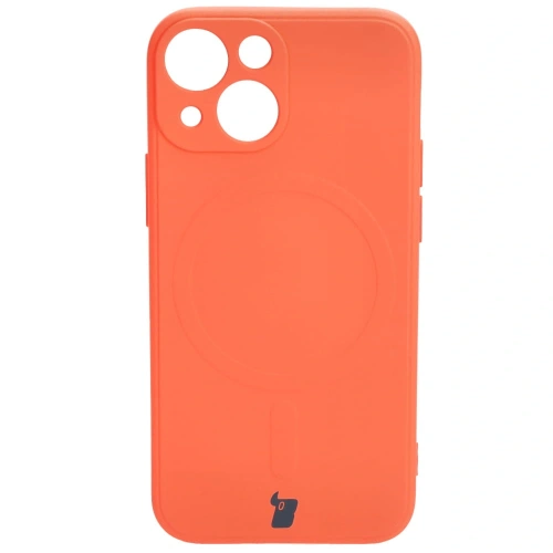 Kup Bizon Case Silicon MagSafe Sq Apple iPhone 13 Mini morcov - BIZ3302 - {ean13} - Sklep Home Screen