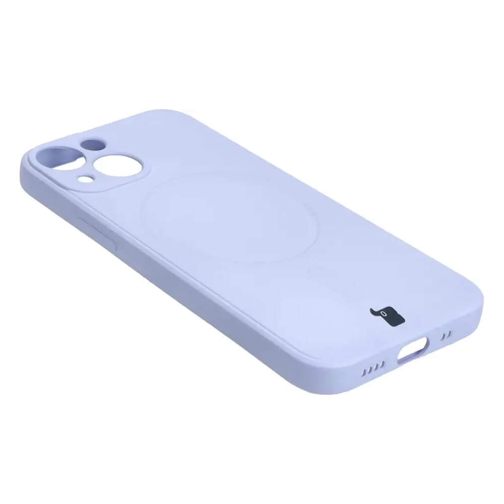 Etui Bizon Case Silicone MagSafe Sq do Apple iPhone 13 Mini jasnofioletowe