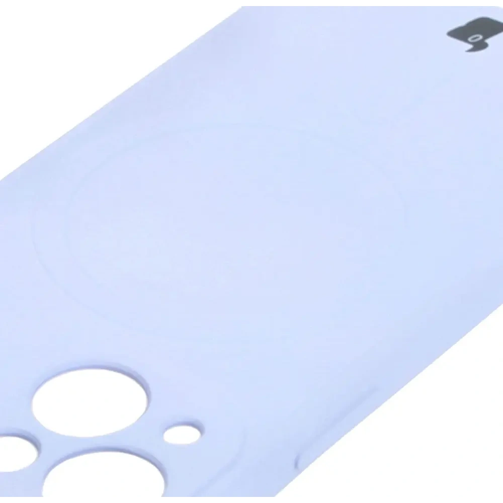 Etui Bizon Case Silicone MagSafe Sq do Apple iPhone 13 Mini jasnofioletowe