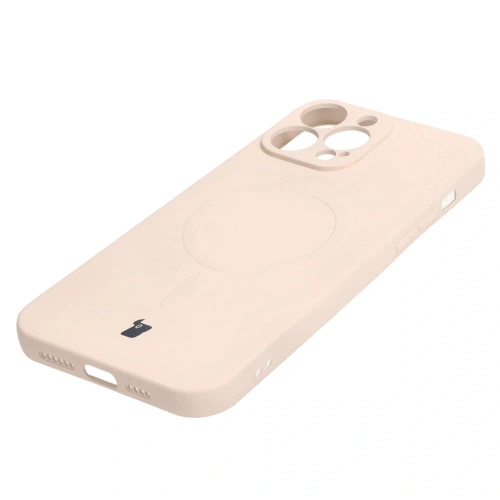 Kup Bizon Case Silicone Magnetic Apple iPhone 13 Pro Max bej - BIZ3305 - {ean13} - Sklep Home Screen