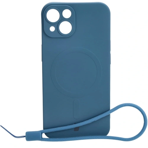 Kup Etui silikonowe z pierścieniem magnetycznym Bizon Case Silicone Magnetic do Apple iPhone 14 granatowe - BIZ3308 - {ean13} - Sklep Home Screen