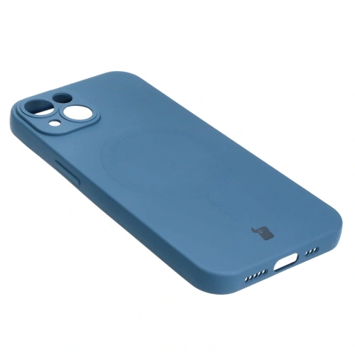 Kup Etui silikonowe z pierścieniem magnetycznym Bizon Case Silicone Magnetic do Apple iPhone 14 granatowe - BIZ3308 - {ean13} - Sklep Home Screen