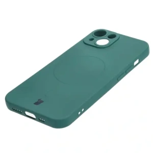 Kup Etui silikonowe z pierścieniem magnetycznym Bizon Case Silicone Magnetic do Apple iPhone 14 ciemnozielone - BIZ3309 - {ean13} - Sklep Home Screen