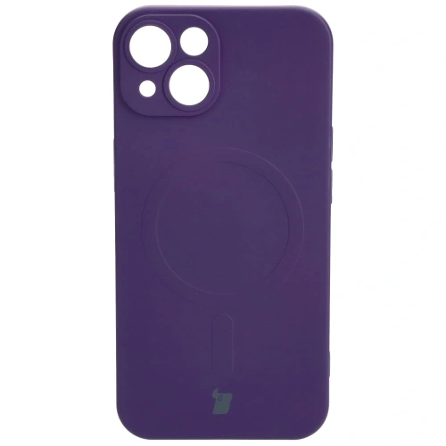 Kup Etui silikonowe z pierścieniem magnetycznym Bizon Case Silicone Magnetic do Apple iPhone 14 śliwkowe - BIZ3310 - {ean13} - Sklep Home Screen