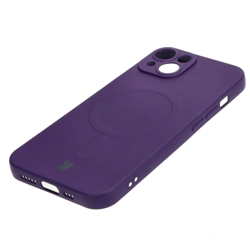 Kup Etui silikonowe z pierścieniem magnetycznym Bizon Case Silicone Magnetic do Apple iPhone 14 śliwkowe - BIZ3310 - {ean13} - Sklep Home Screen