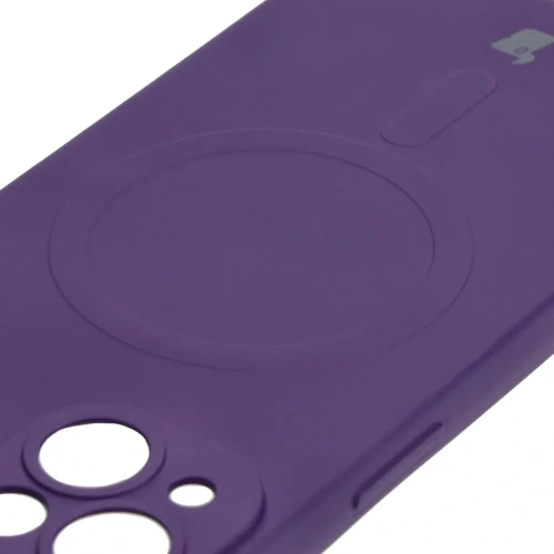 Kup Etui silikonowe z pierścieniem magnetycznym Bizon Case Silicone Magnetic do Apple iPhone 14 śliwkowe - BIZ3310 - {ean13} - Sklep Home Screen