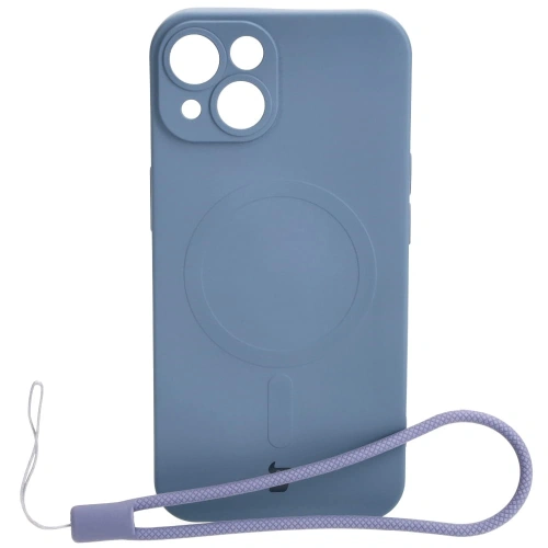 Kup Etui silikonowe z pierścieniem magnetycznym Bizon Case Silicone Magnetic do Apple iPhone 14 szare - BIZ3311 - {ean13} - Sklep Home Screen