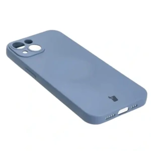 Kup Etui silikonowe z pierścieniem magnetycznym Bizon Case Silicone Magnetic do Apple iPhone 14 szare - BIZ3311 - {ean13} - Sklep Home Screen