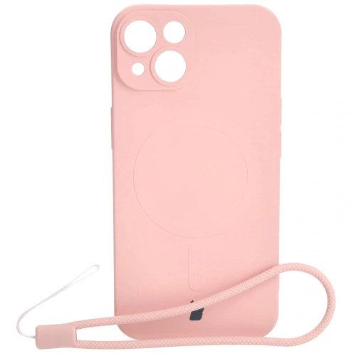 Kup Etui silikonowe z pierścieniem magnetycznym Bizon Case Silicone Magnetic do Apple iPhone 14 jasnoróżowe - BIZ3312 - {ean13} - Sklep Home Screen