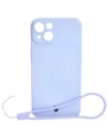 Etui silikonowe z pierścieniem magnetycznym Bizon Case Silicone Magnetic do Apple iPhone 14 jasnofioletowe