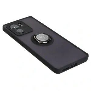 Bizon Case Hybrid Ring Motorola Edge 40 smoky with a black frame