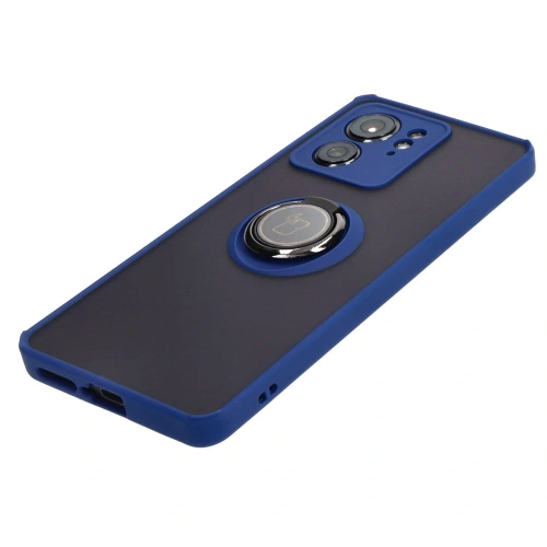 Buy Bizon Case Hybrid Ring Motorola Edge 40 smoky with a navy blue frame - BIZ3315 - {ean13} - Home Screen Store Europe