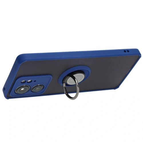 Buy Bizon Case Hybrid Ring Motorola Edge 40 smoky with a navy blue frame - BIZ3315 - {ean13} - Home Screen Store Europe