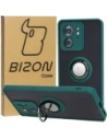 Kup Caz hibrid Bizon Ring pentru Motorola Edge 40 fumuriu cu un cadru verde închis - BIZ3316 - {ean13} - Sklep Home Screen